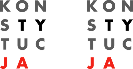 Nadruk konsTYtucJA - Przód