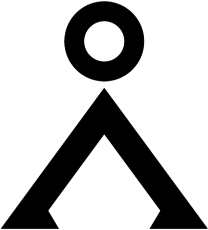 Nadruk Earth Symbol - Przód