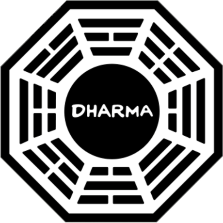 Nadruk Dharma Logo - Przód