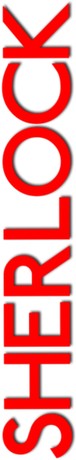 Nadruk Sherlock Logo - Przód