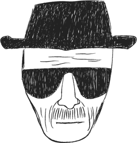 Nadruk Heisenberg Police Sketch - Przód