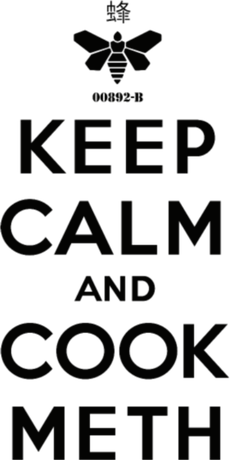 Nadruk Keep Calm and Cook Meth 2 - Przód