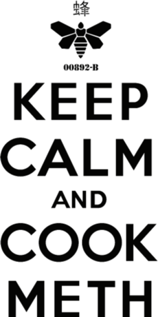 Nadruk Keep Calm And Cook Meth - Przód