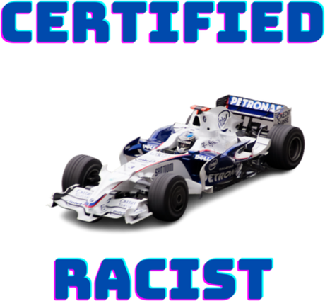 Nadruk Certified Racist - Przód