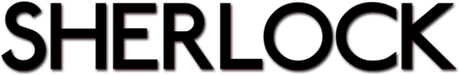 Nadruk Sherlock Logo 2 - Przód