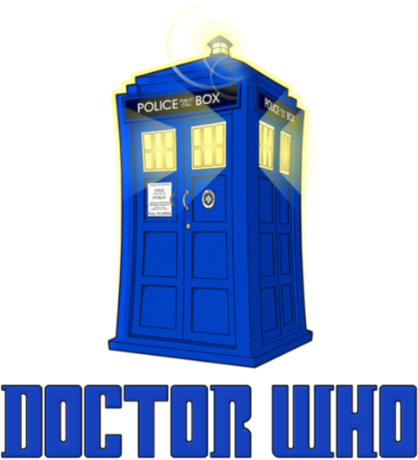 Nadruk Doctor Who Police Box - Przód