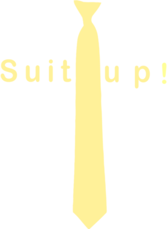 Nadruk Suit Up - Przód