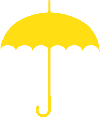 Nadruk Yellow Umbrella 2 - Przód